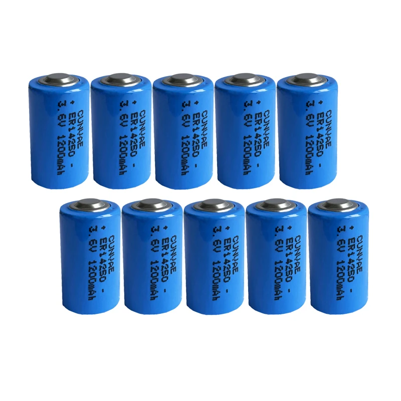Промышленная литиевая батарея ER14250 ER 14250 CR14250SL LS14250 1/2AA 1/2 AA 3 6 В 1200 мАч PLC первичная