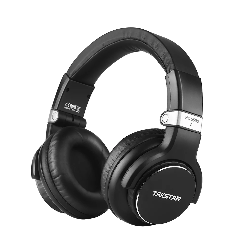 TAKSTAR HD 5500 Накладные Наушники Профессиональные студийные DJ наушники с шумоподавлением Проводная гарнитура для мониторинга записи музыки