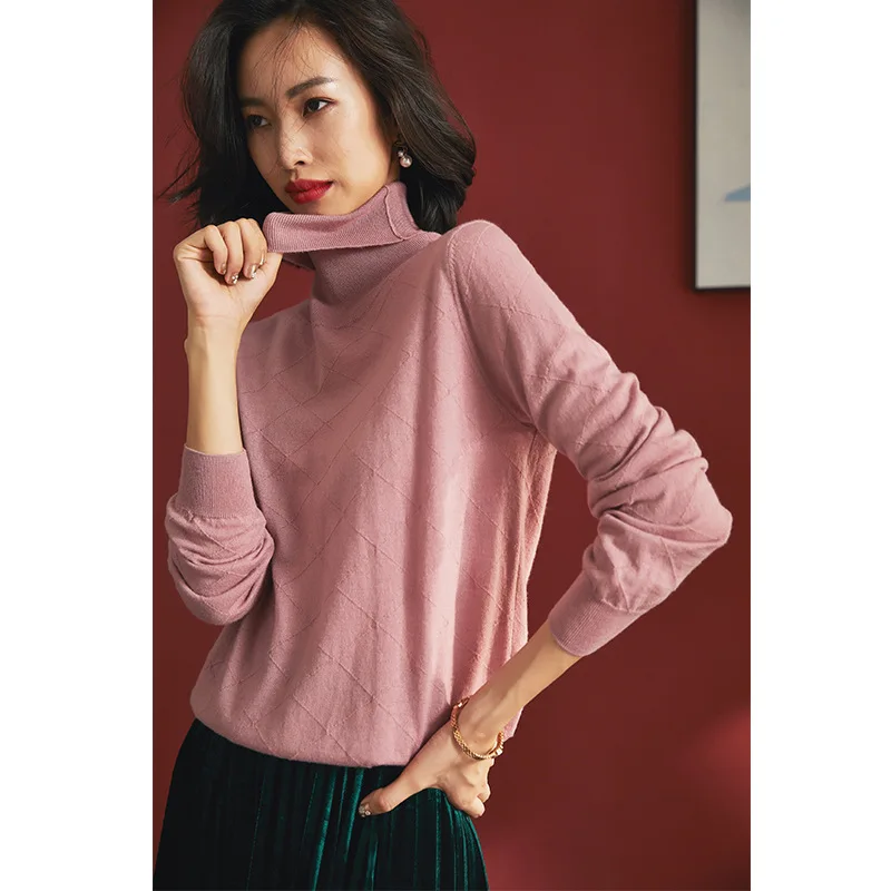 Vrouwen Coltrui Wollen Truien Trui Lange Mouw Plus Size Losse Vrouwelijke Roze Truien 2020 Herfst Winter Gratis Schip Vrouwen Coltrui Wollen Truien Trui Lange Mouw Plus Size Losse Vrouwelijke Roze Truien 2020 Herfst Winter Gratis Schip