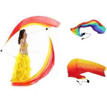 2/упаковка танец живота шелковая вуаль пой бросок мяч йога аксессуары 78,7 x дюйма