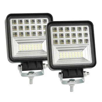 

126W LED Square Headlight Light Bar Spot Flood Beams for Offroad Trucks Motorcycle Fog Lamp 12V 80V Driving Fog Lamp Offroad