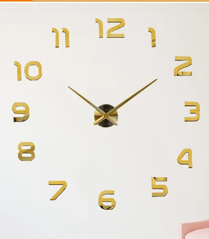 Wall Clock Fashion Simple Living Room DIY Wall Clock Sticken on the Wall 3D Creative Photo Wall Manufacturers Wholesale Customiz
