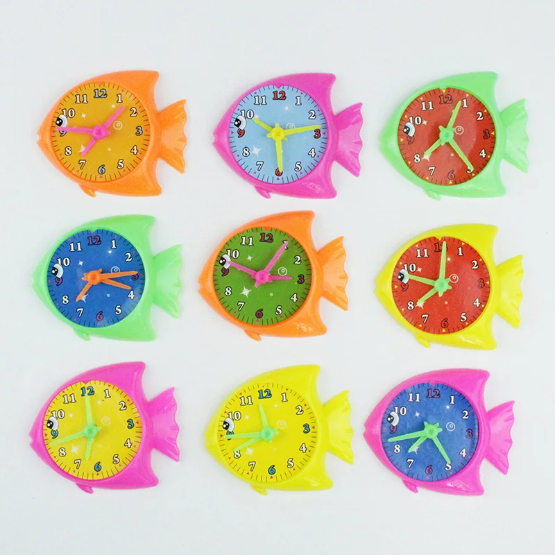 Huilong ежечасно обучающая машина часы в форме рыбы школьный подарок для детей время Когнитивная игрушка для детского сада