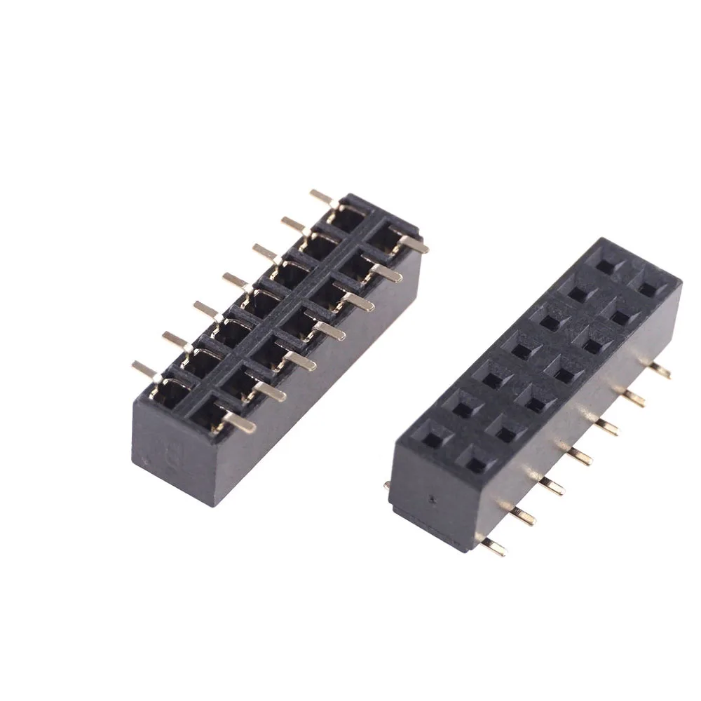 100 шт. низкопрофильный SMT гнездо заголовка 2 54 мм 0 &quotшаг 2x7 Pin 14 положение