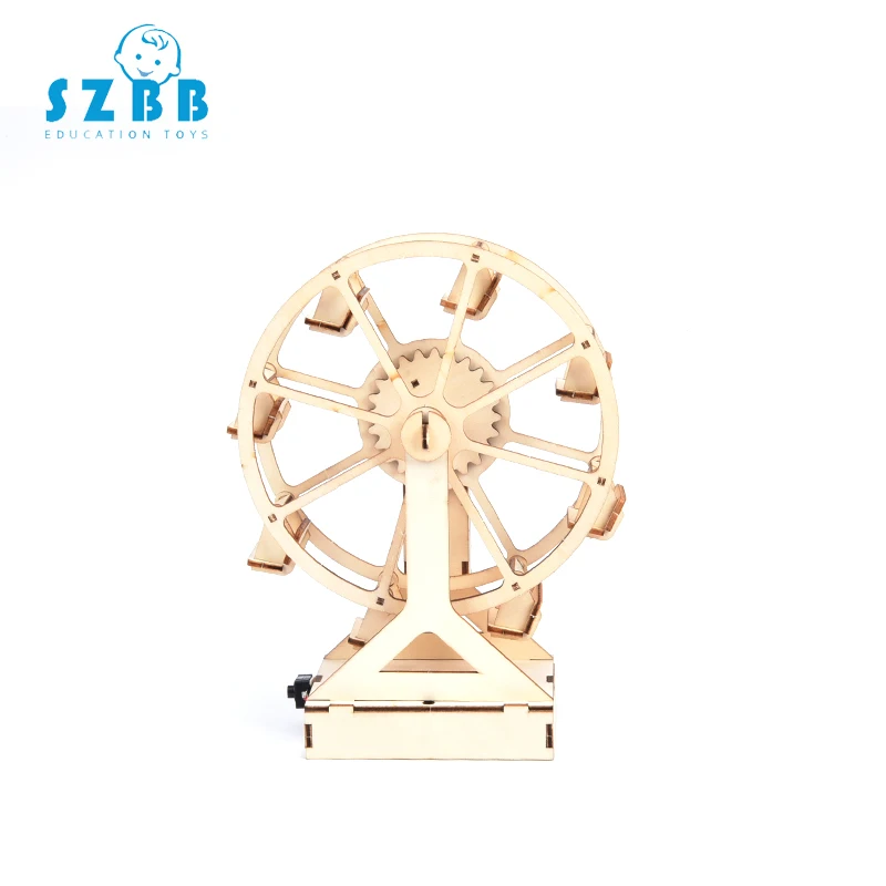 

Sz Steam DIY Ferris Wheel Model Building Kit Wooden Physical Science Experiments Toy Set Assembled Educational Toy For Children