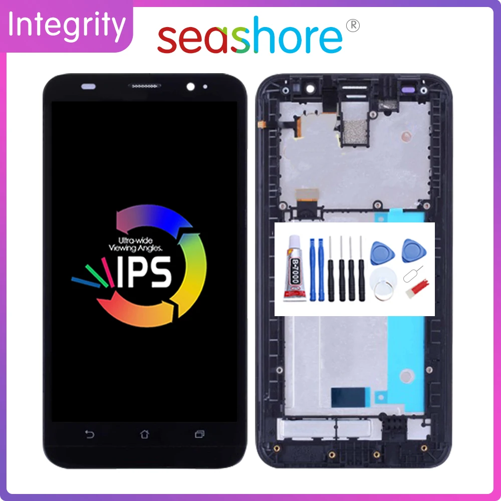 

Original For ASUS Zenfone 2 ZE551ML LCD Display Touch Screen Digitizer For Asus ZE551ML Display withFrame Replacement Z00AD Z00A