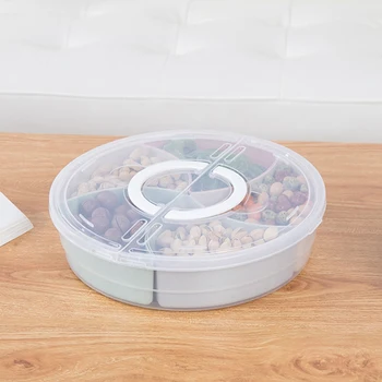 

Double-Layer Snack Candy Storage Box with Lid Christmas Gift Wedding Party Decoration Fruit Melon Nut Storage Box