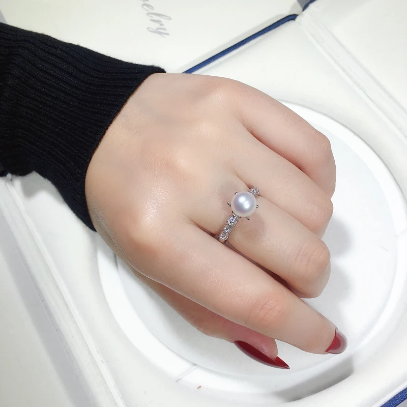 Freshwater Pearl Ring Sterling Silver | Freshwater Pearl