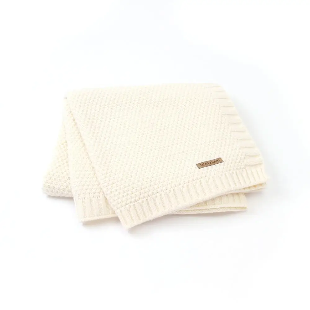 Baby Blankets Knitted Fashion Candy Color Newborn Boys Girls Swaddle Wrap Blankets 100*80cm Infant Kids Stroller Bed Sofa Covers