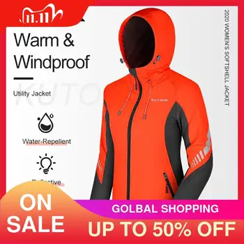 

KUTOOK Winter Soft Shell Jacket Thermal Outdoor Coat Waterproof Windproof Warm Jacket Hiking Climbing Camping Casual Women Coat