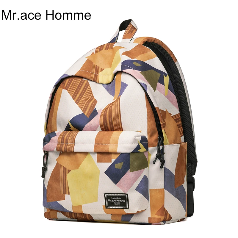 Рюкзак Mr.Ace Homme коричневый с камуфляжным принтом для женщин брендовый
