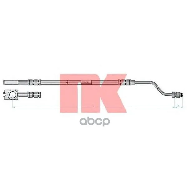 Шланг Тормозной Audi A3/Skoda Octavia/Vw Golf Iv/Bora Зад. Прав. Nk 8547114 Nk арт. 8547114