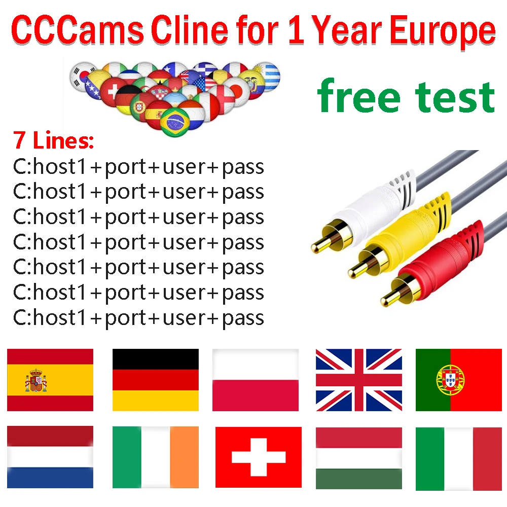 

Most stable 1 Year 7 lines CCCams Server HD Hot Selling CCCams Line for Europe Astra Hotbird Satellites Receiver Freesat V7 HD