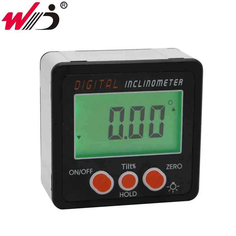 

Aluminum Alloy Digital Protractor Inclinometer Level box With Backlight Angle Bevel Box Digital Angle Gauge Measuring Tools