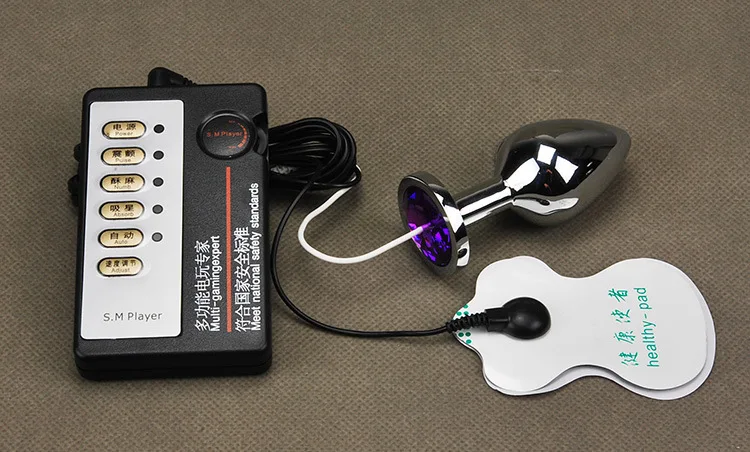 [Длинный хвост Plug+ патч] Сексуальная игра для взрослых анальный Блокировка импульса Электрический шок физиотерапия климакс Массажер Мастурбация