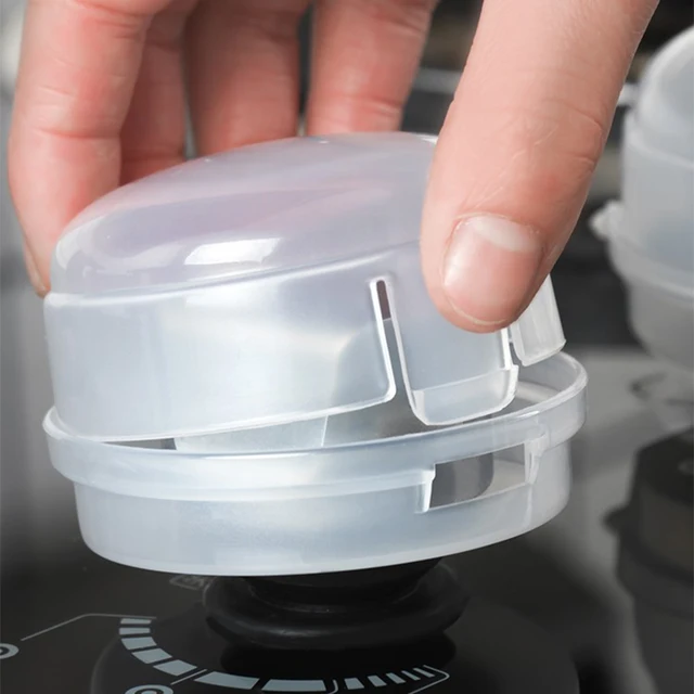 3 PC Transparent Gas Knob Covers Multifunction Stove Knob Protectors