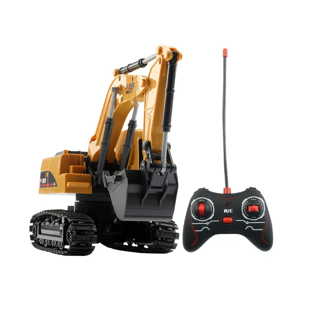 

RC Trucks Mini Remote Control Bulldozer 1:24 5CH 6CH Alloy Engineering Car Dump Truck Crane Excavator Electric Vehicle Toys