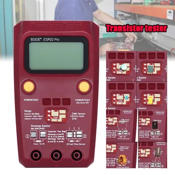

Digital Transistor SMD Components Testers ESR02 PRO Diode Triode Capacitance Inductance Multimeter ESR Meter VJ-Drop