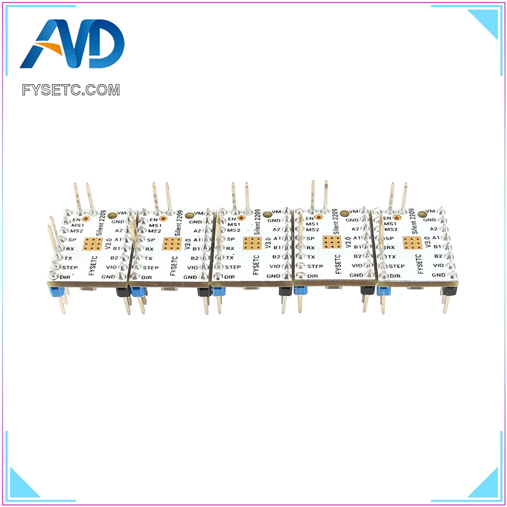 Peças de Impressora Stepping Driver Motor Stepsticks Mudo 256 Microsteps Atual 2.8a Pico vs Tmc2208 5 Tmc2209 V3.0 3d - Imagem 2
