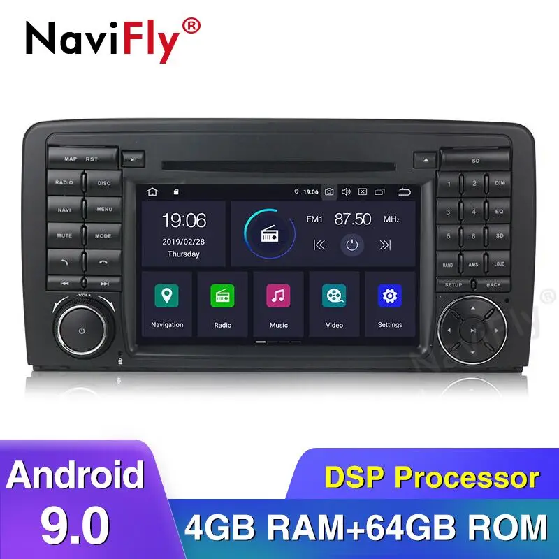 Excellent NaviFly Android 9.0 IPS DSP Car radio Multimedia player For Mercedes BENZ R CLASS 550 R280 R320 R350 Support GPS Navigation Stereo Bluetooth Device WIFI 0 Excellent NaviFly Android 9.0 IPS DSP Car radio Multimedia player For Mercedes BENZ R CLASS 550 R280 R320 R350 Support GPS Navigation Stereo Bluetooth Device WIFI 0