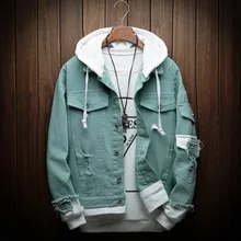 jean hoodie jacket men's