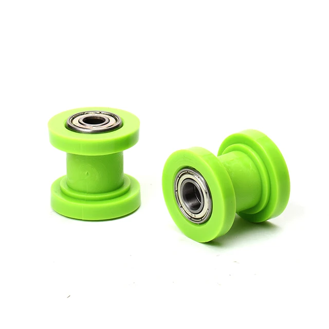 8/10mm Wheel Tensioner Guide Drive Chain Roller Pulley For ATV XR CR CRF Enduro Motorcycle Motocross Pit Dirt Mini Bike green-8mm