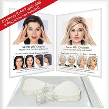 40 pçs/set Invisível Fina Rosto Facial Adesivos Linha de Rugas Da Pele Flácida V-Forma Face Lift Facial Scotch Fita Para O Rosto