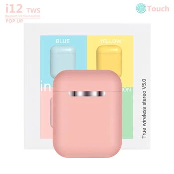 

Macaron i12 TWS Original inpods i12 Matte Touch Pop-up Wireless Bluetooth Headphones Earphones Super Bass Sound Earbuds i9s i11