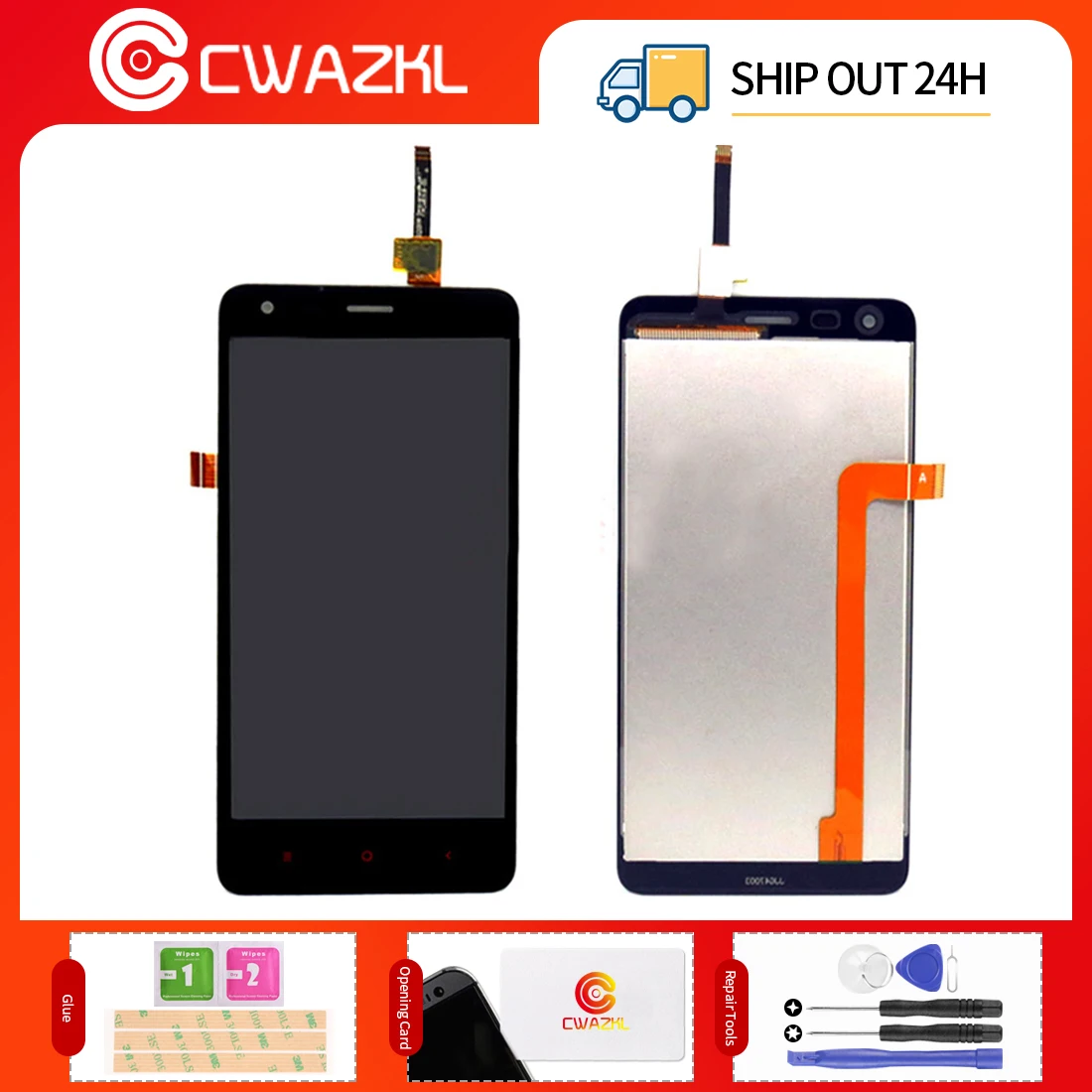 CWAZKL протестированный AAA 4 7 дюйма 1280x720 для XIAOMI Redmi 2 ЖК-дисплей кодирующий