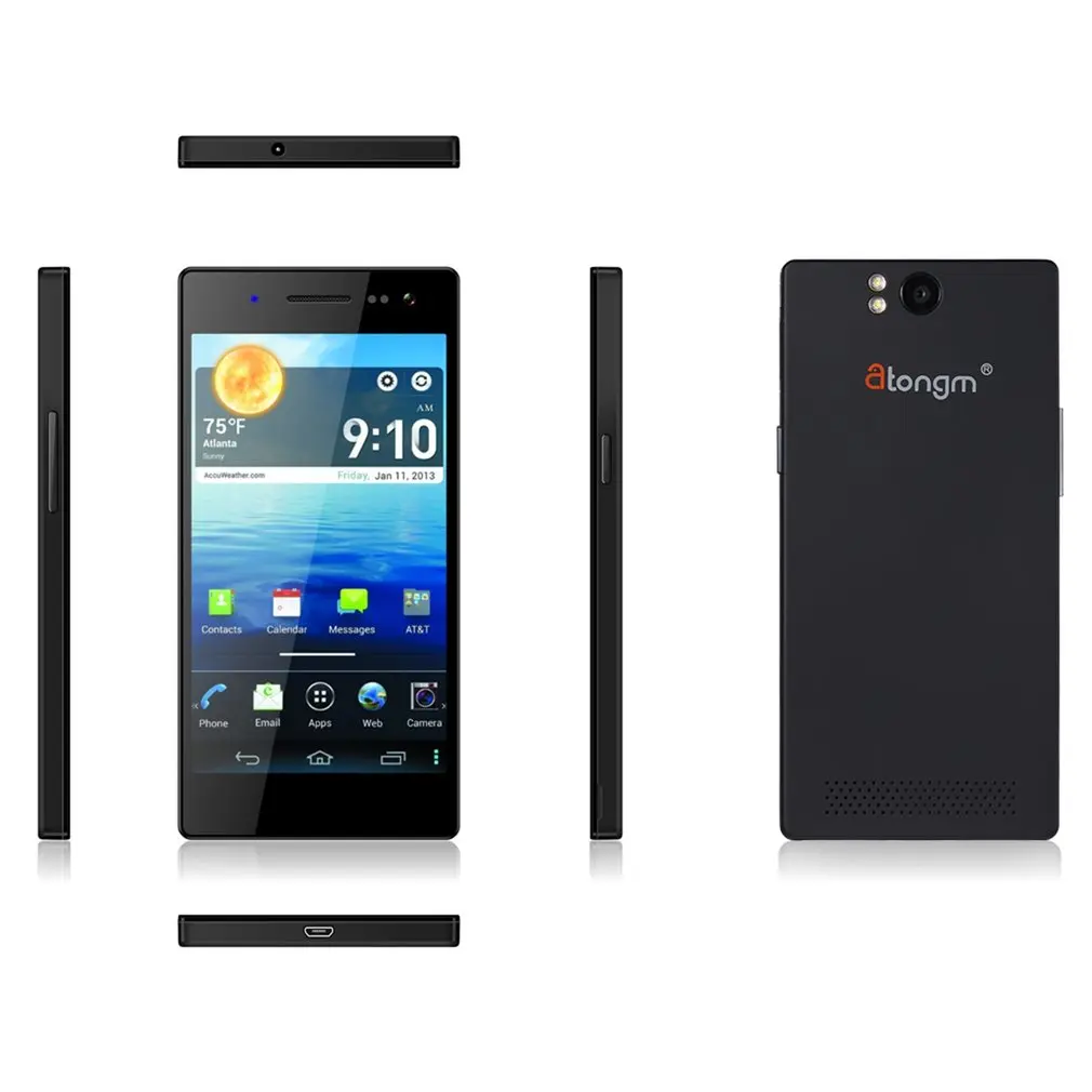 Atongm G501 5,0 дюймов 1080*1920 HD дисплей смартфон MTK6592 Восьмиядерный 2 + 16 Гб мобильный телефон для Android 4,4 UK Plug