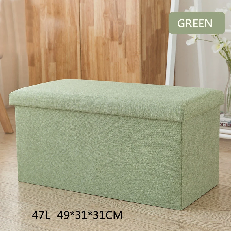 47L Green 25/47L многофункциональная коробка для хранения диван удобное кресло диван табуреты Пуфики(пуф для хранения Poef скамеечка для ног 6 цветов мебель - Цвет: 47L Green