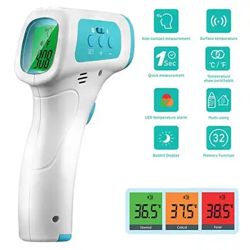 

Infrared Thermometer Forehead Non-Contact Thermometer For Adults Baby With Lcd Display Digital Thermometer Body Temperature