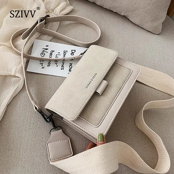 

Small bag women 2019 new Korean version of small square bag wide shoulder strap fashion Joker shoulder Messenger bag
