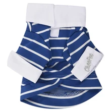 Синий Полосатый Чихуахуа питомец собачья собачка рубашки одежда Размер S