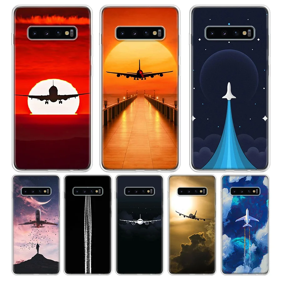 

Aircraft Airplane fly travel cloud Plane Customer Phone Case For Samsung S6 S7 S8 S9 S10 S10E S11 S11E J42018 J62018 J82018 Phon