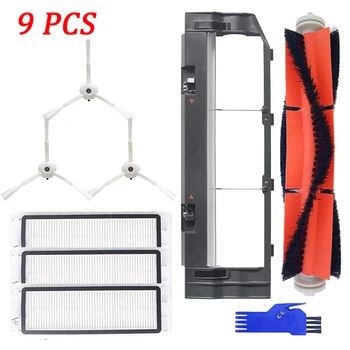 

1*Black Main Brush +1*Cover Case+3*Hepa Filter+3*Side Brush for Xiaomi Roborock S55 S50 T4 T6 Robot Vacuum Cleaner Spare Parts