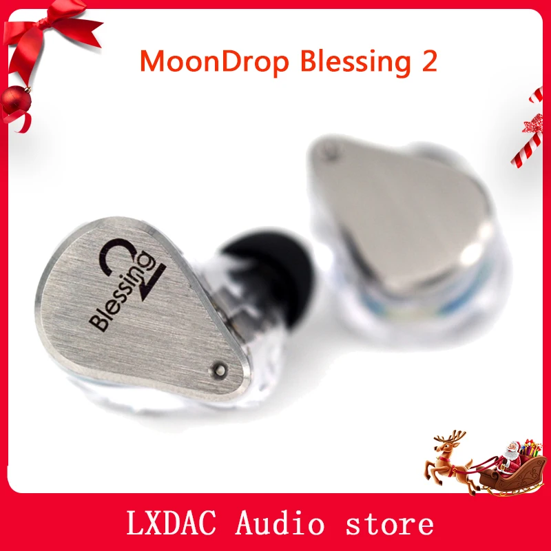 US $319.99 MoonDrop Blessing 2 1DD4BA Hybrid Technology InEar Hifi Music Monitor DJ Stduio Stage Earphone with Detachable Cable
