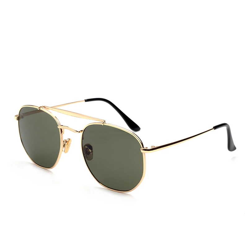 Модный фирменный дизайн 3648 солнцезащитные очки MARSHAL унисекс винтажные градиентные классические солнцезащитные очки Полигон металлический стиль Oculos De Sol