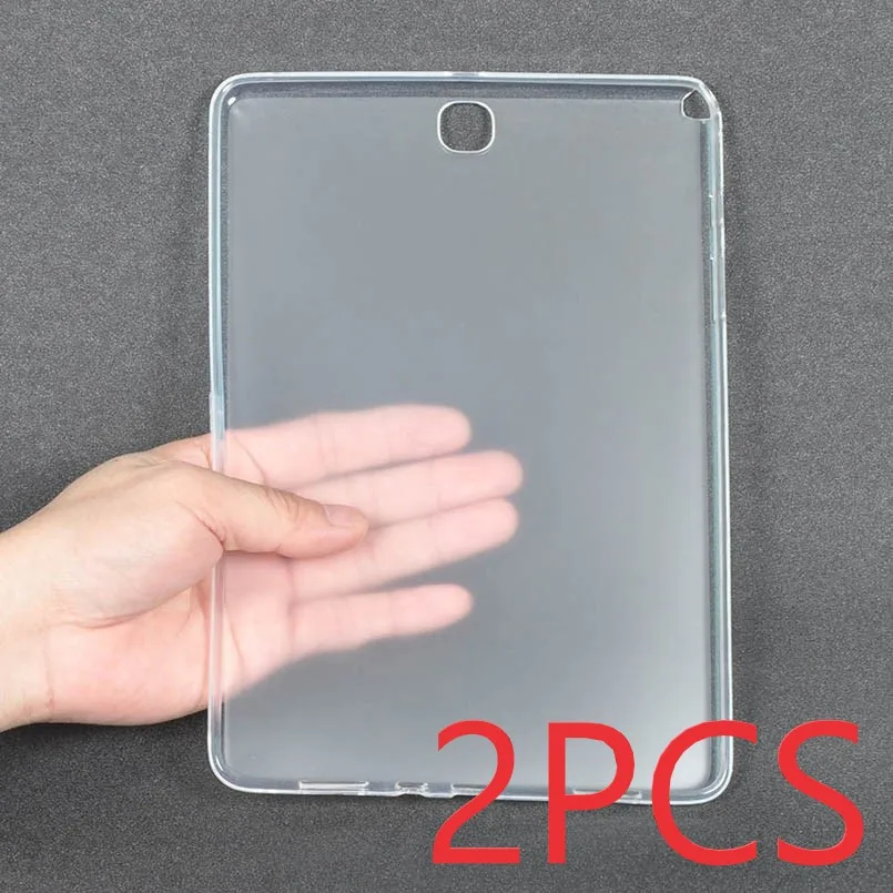 2 шт. ТПУ чехол для Samsung Galaxy Tab A 9 7 дюймов SM-T550 T555 Прозрачный ударопрочный планшет