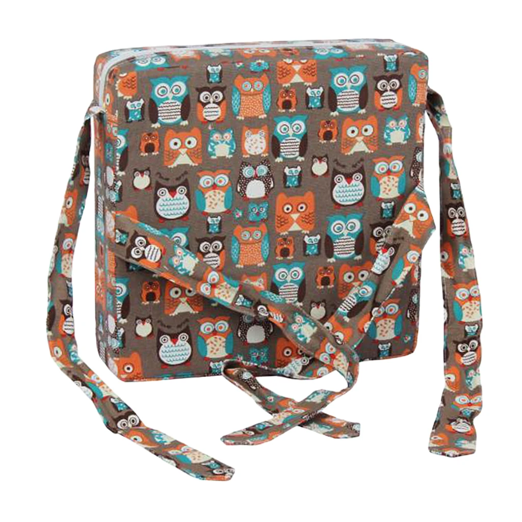 Faux Leather Children Kids Dining Chair Booster Cushion Baby Seats Owl Chair Cushion Dining Chair Pad Covers for Kids 
