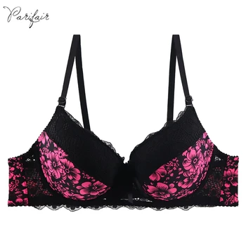

PariFairy Sexy Floral Lace Comfort Fit Soft Cotton Bras Women Vintage Brassiere Femme Lingerie Bra Top for Big Size Chest Women