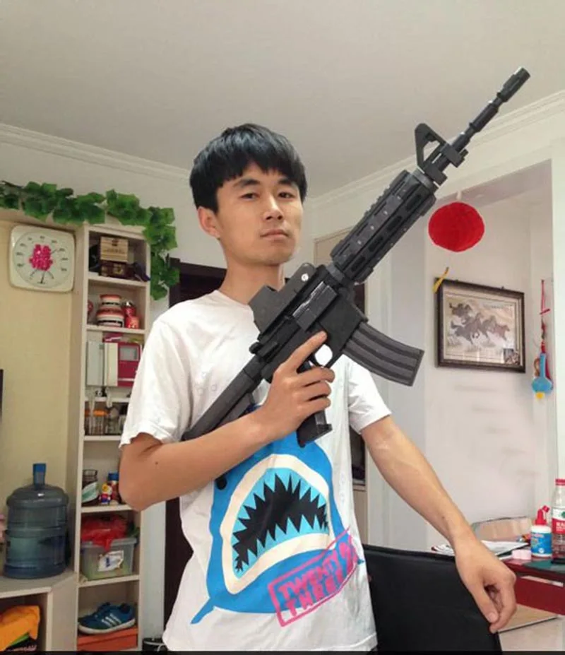 Бумажная модель сделай сам 85 см m4a1 оружие для нападения 3D рукоделие не может