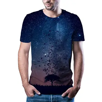 

2020 yaz yeni 3D baskılı T-shirt erkek ilginç kısa kollu taze rahat erkekler ve kadınlar 3D T-shirt erkek kısa kollu üstler