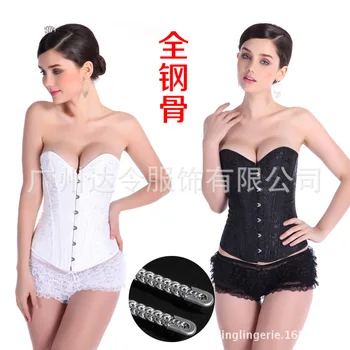 

Corset Europe and America Sexy Palace Corset Steel Rib Non-Lace-up Corset Tailored Clothes