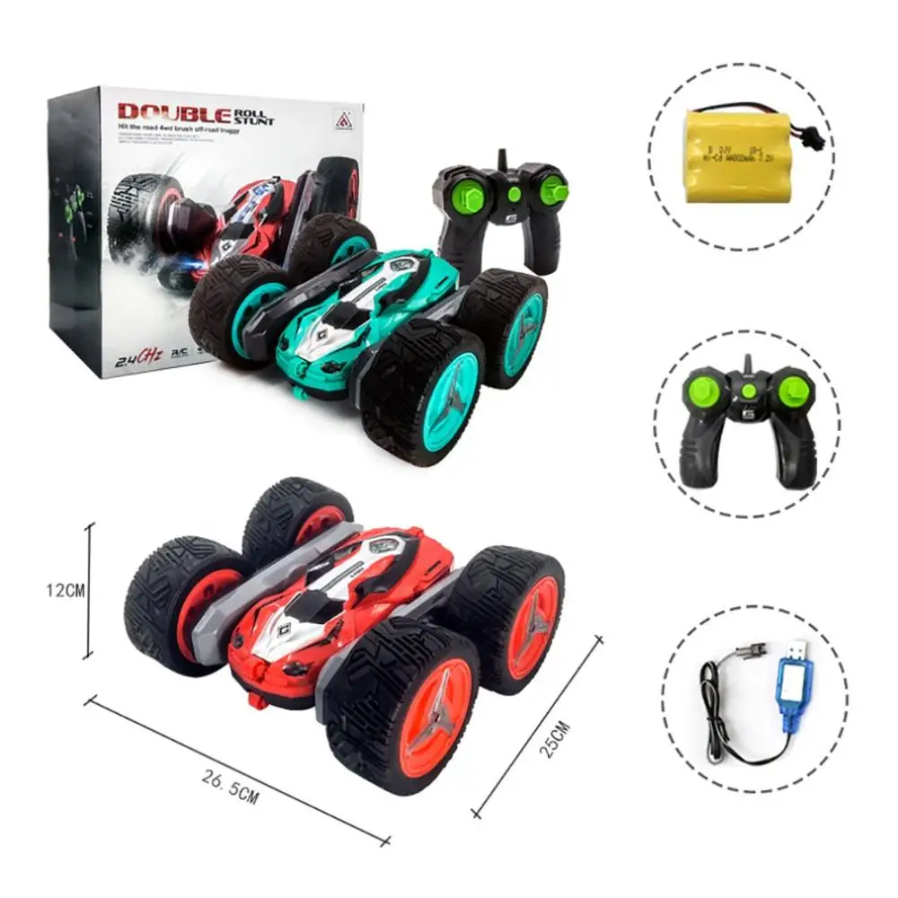 

Round Rotating Large Double-Sided Stunt Car 2.4G Deformation Remote Control Car Light High-Speed Off-Road Climbing Car Model