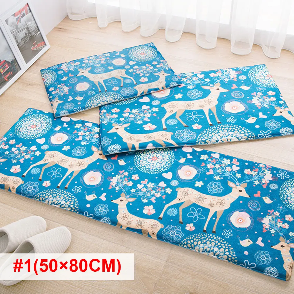 50X80cm Напольный коврик для гостиной, коврик для двери, коврик для ног 40*60 см, фланелевый, два размера, противоскользящий, товары для дома, водопоглощающий, для ванной комнаты - Цвет: 50X80cm