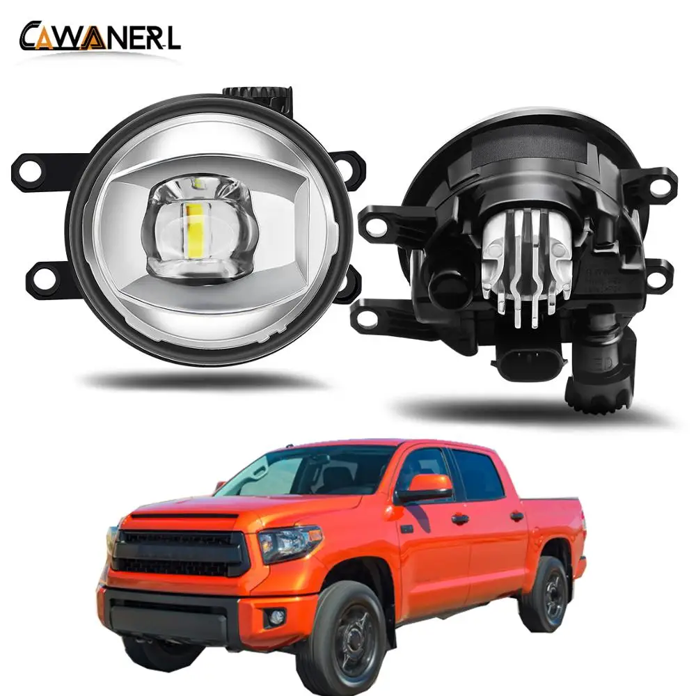 

Туман светильник сборки H11 передний бампер автомобиля светодиодный объектив противотуманные лампы дневного света светильник 30 Вт 8000LM 12V для Toyota Tundra 2014 2015 2016