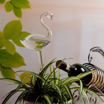 

Flower automatic watering system device swan glass houseplant pot plant bulb garden waterer jug watering system drip irrigation