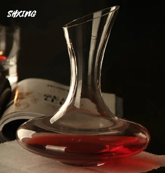 

1100ML Cylindrical Red Wine Decanter Classic Style Water Handmade Crystal Pourer High Quality Water Bottle Thick Wall home bar