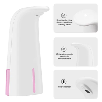 

250ml Touchless Bathroom Dispenser Smart Sensor Soap Soap Dispenser for Kitchen Bathroom Hand Free Automatic Soap Dispenser